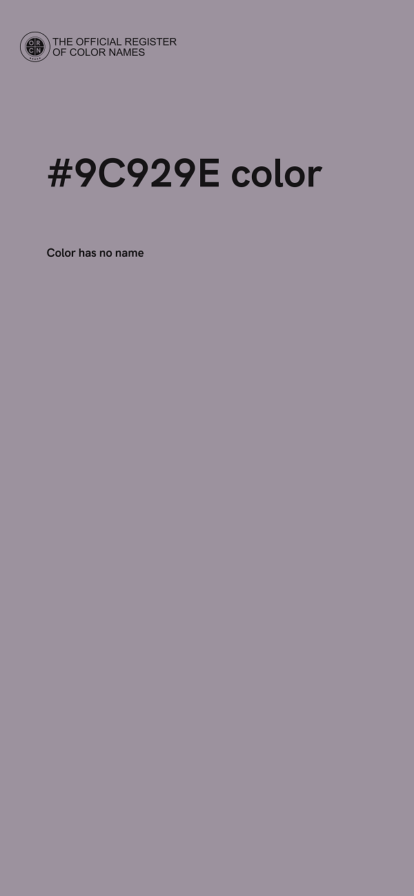 #9C929E color image