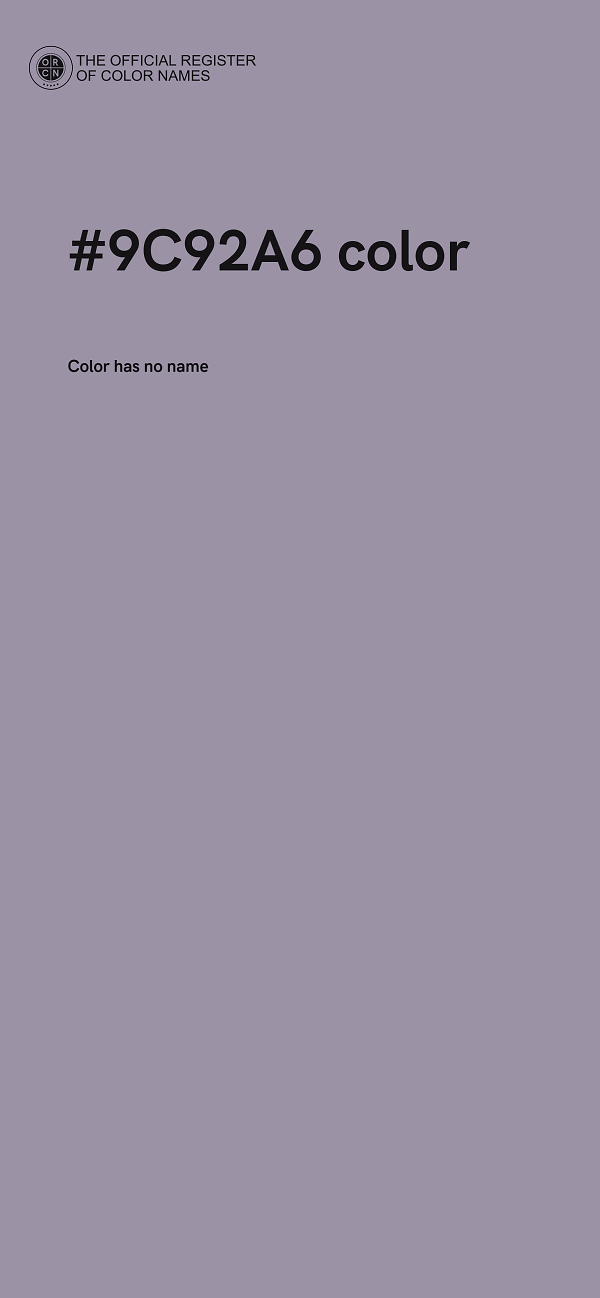 #9C92A6 color image