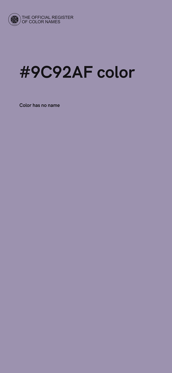 #9C92AF color image