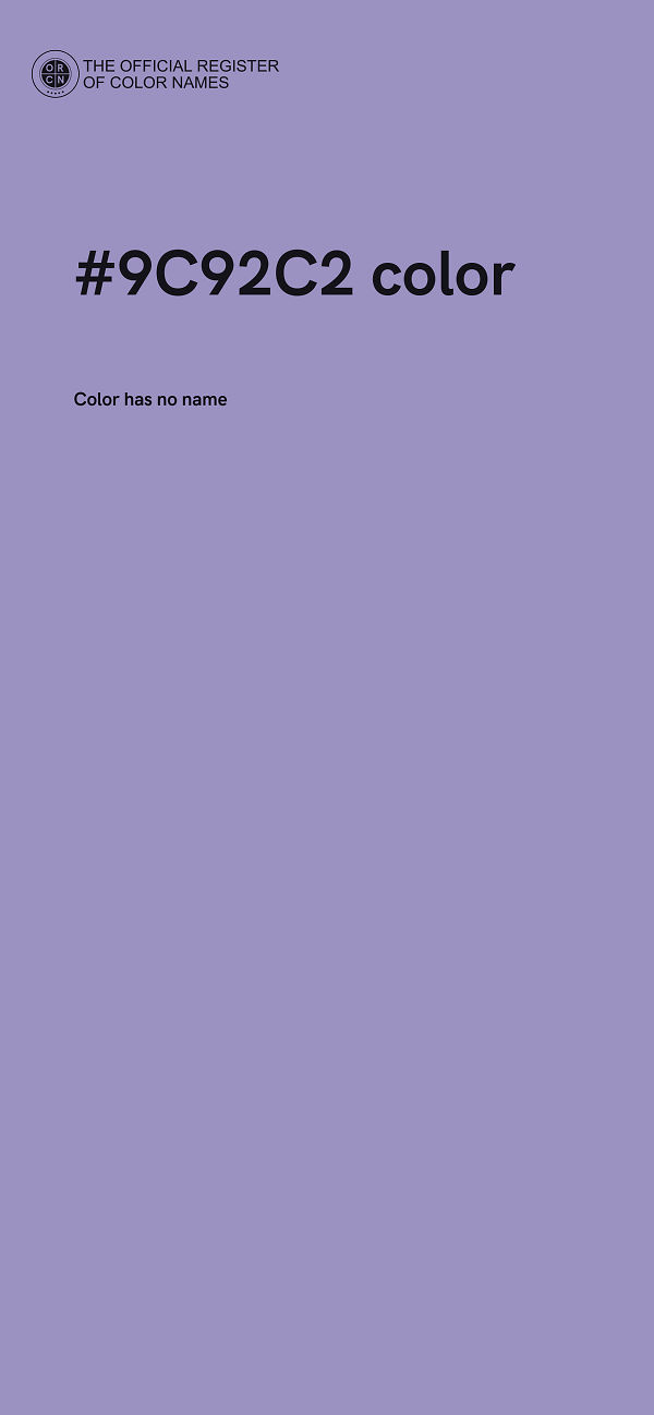 #9C92C2 color image