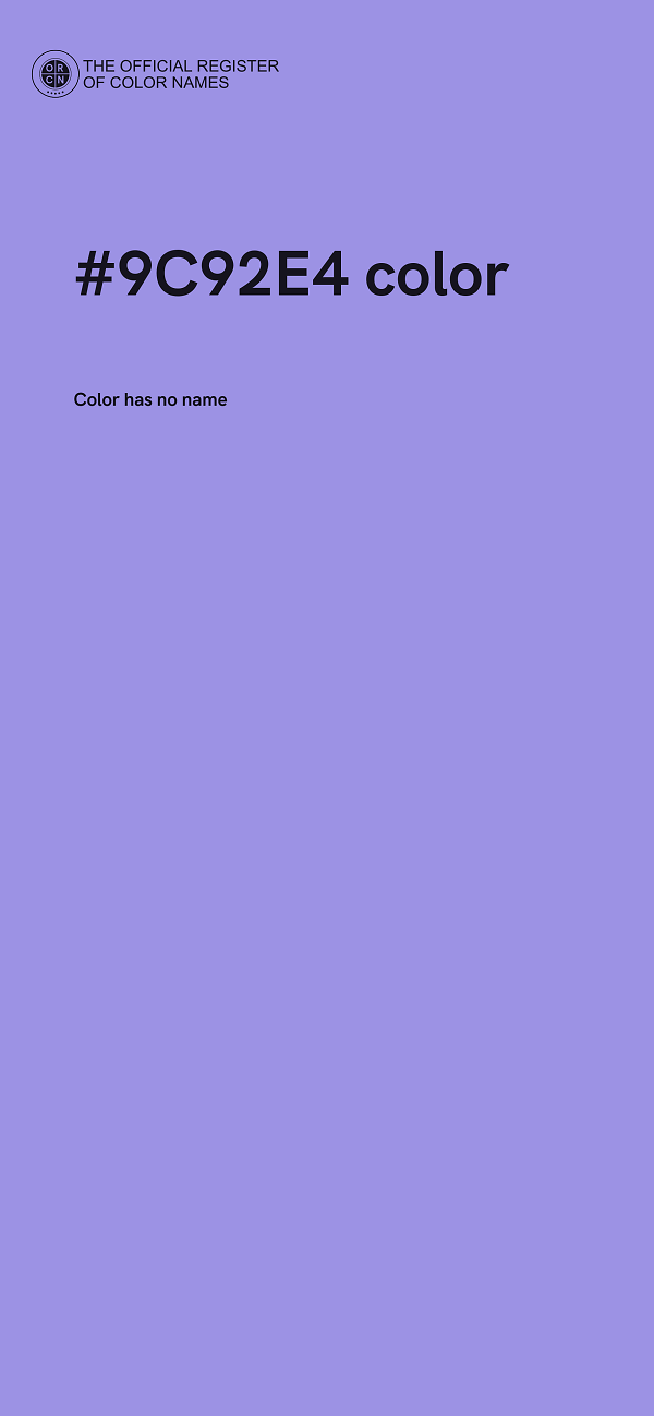 #9C92E4 color image