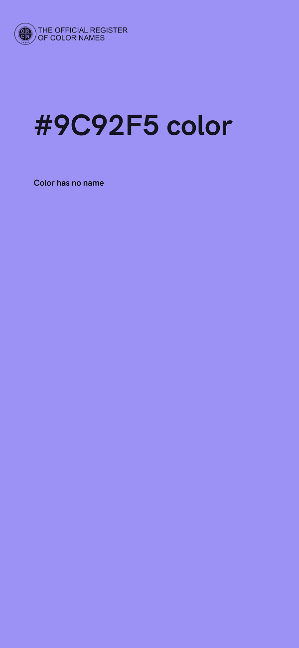 #9C92F5 color image