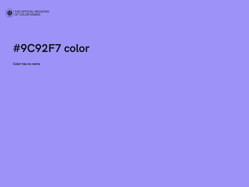 #9C92F7 color image