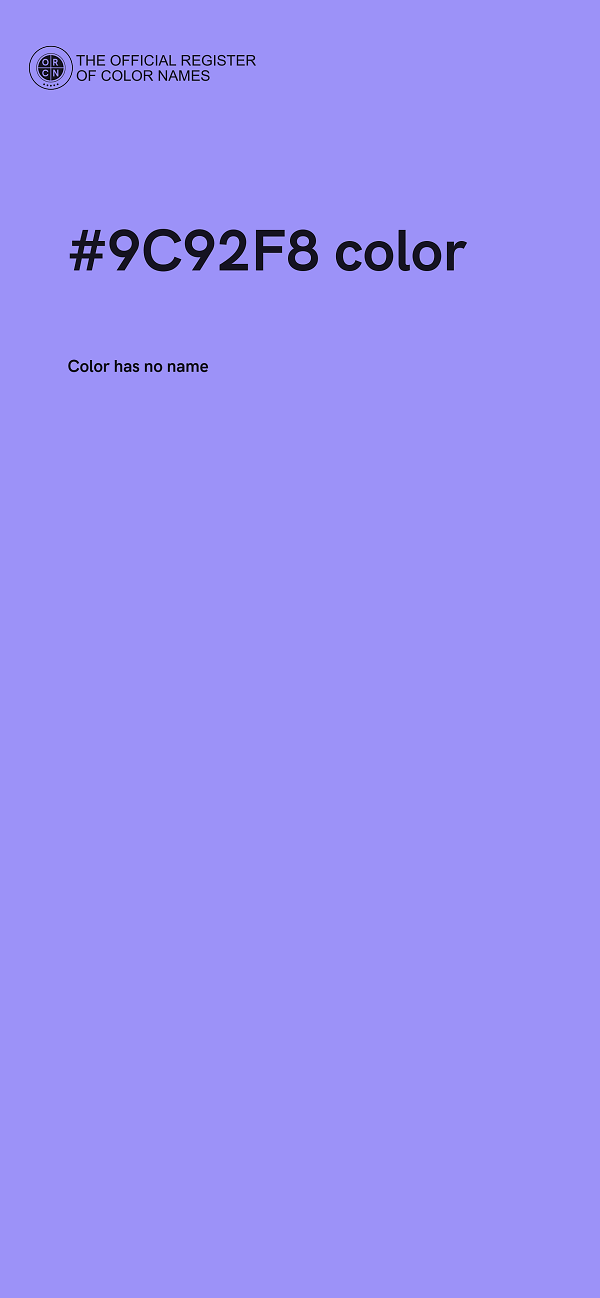 #9C92F8 color image
