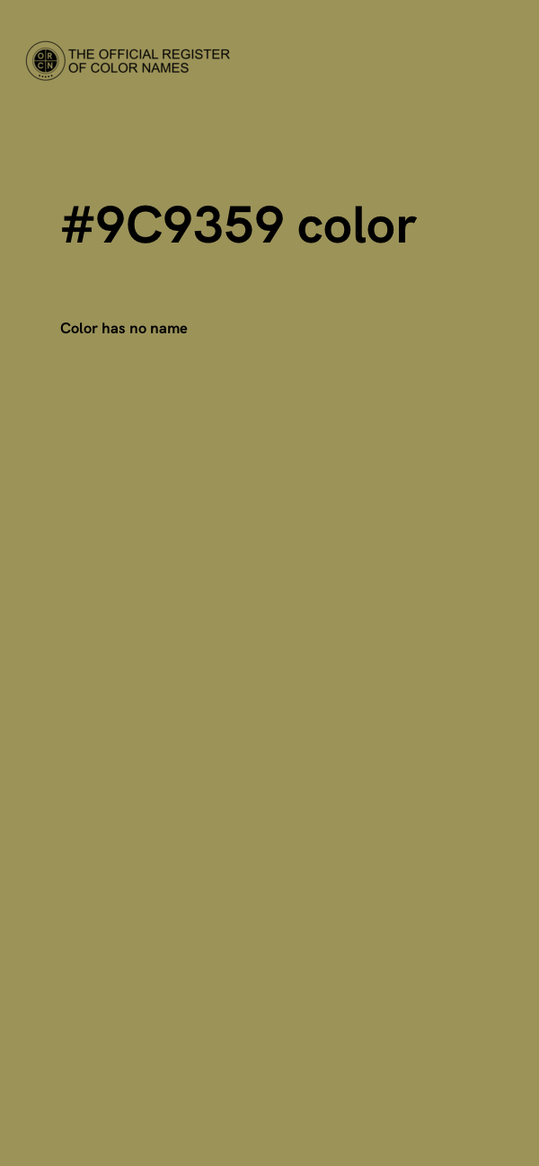 #9C9359 color image