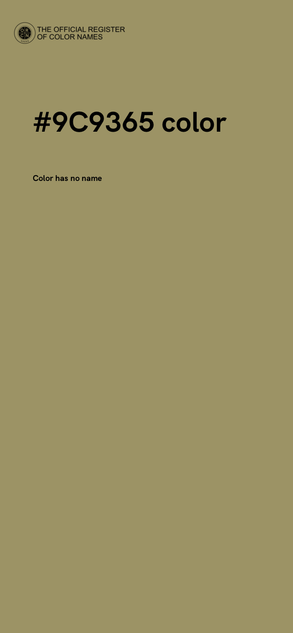 #9C9365 color image