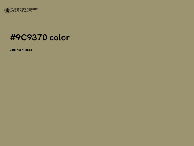 #9C9370 color image