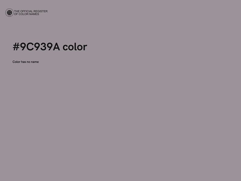 #9C939A color image