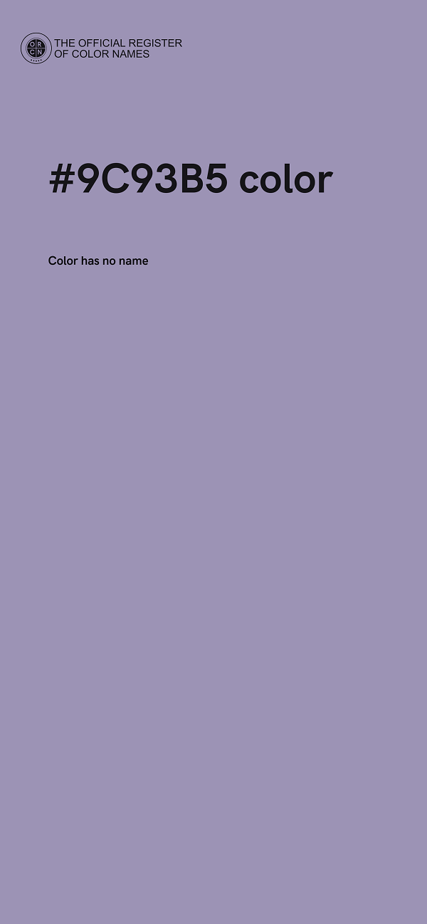 #9C93B5 color image