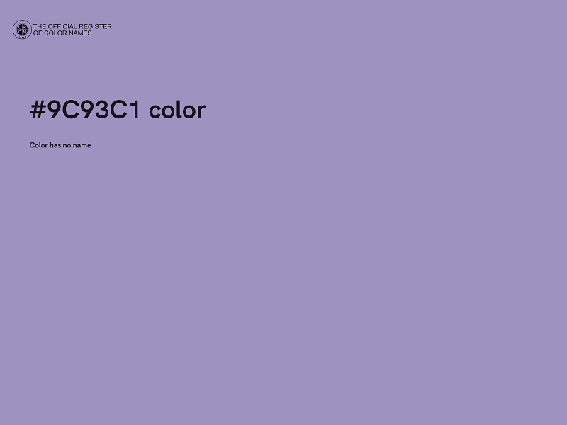 #9C93C1 color image