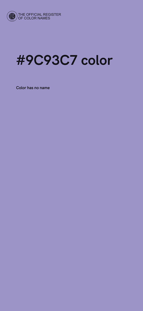 #9C93C7 color image