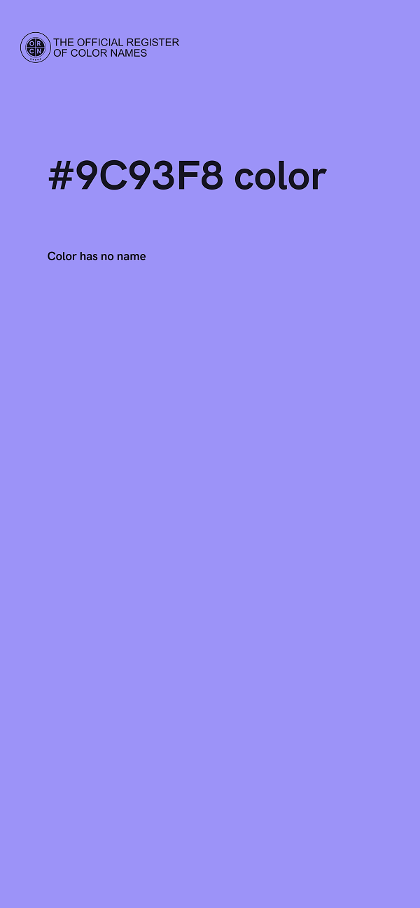 #9C93F8 color image