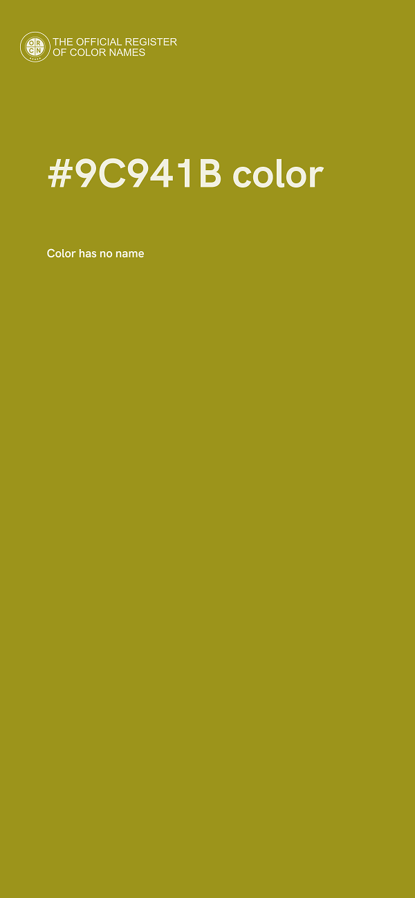 #9C941B color image