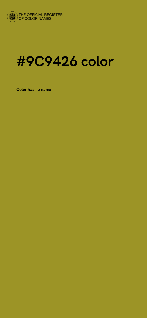 #9C9426 color image