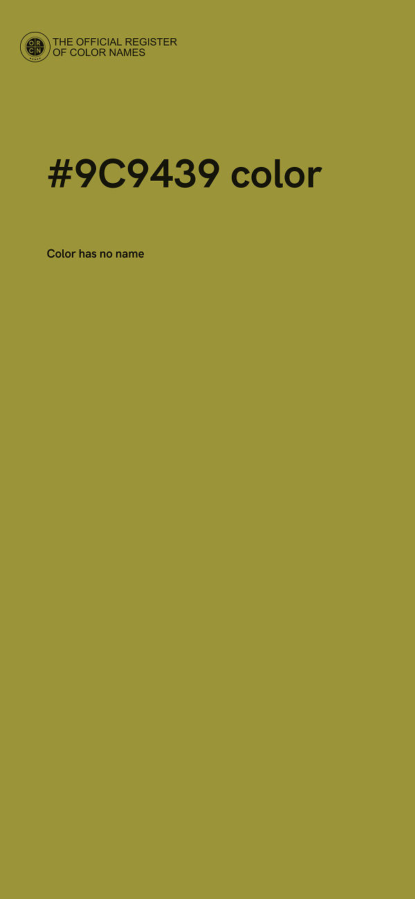 #9C9439 color image