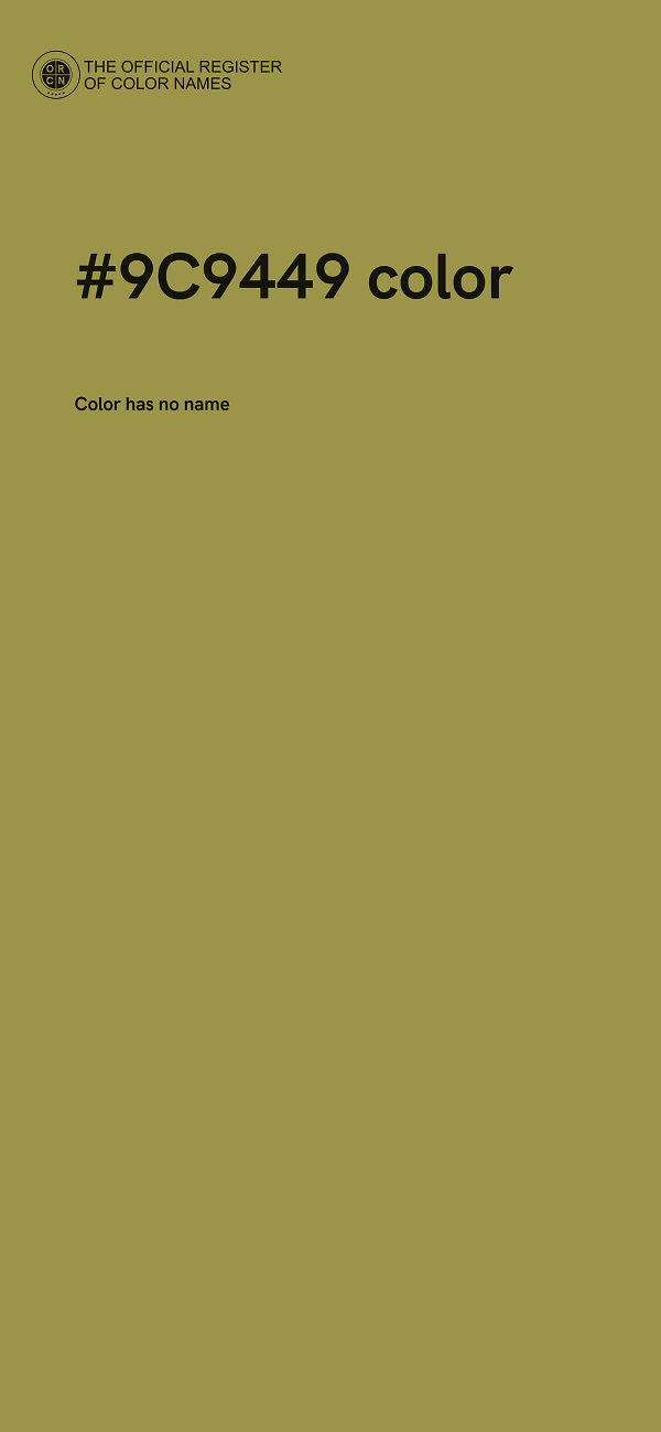 #9C9449 color image