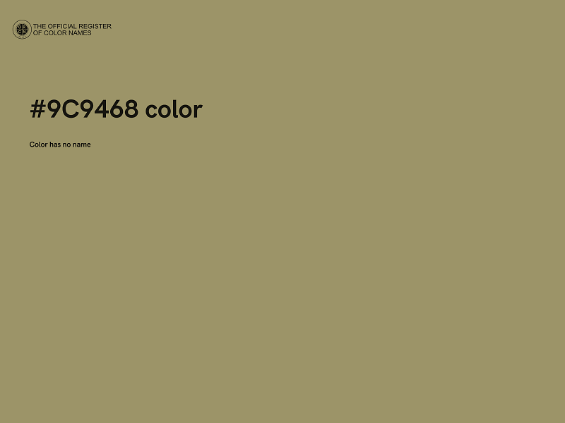 #9C9468 color image