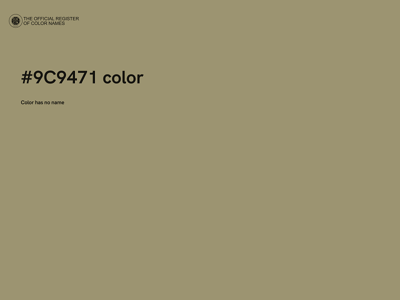 #9C9471 color image