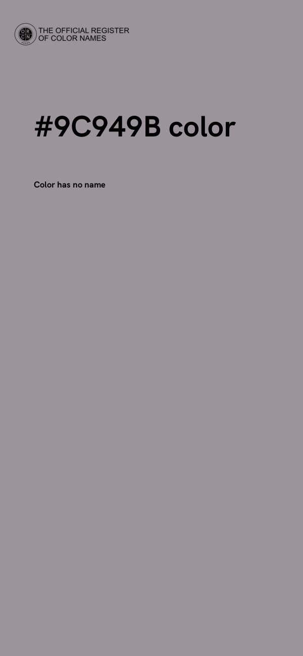 #9C949B color image