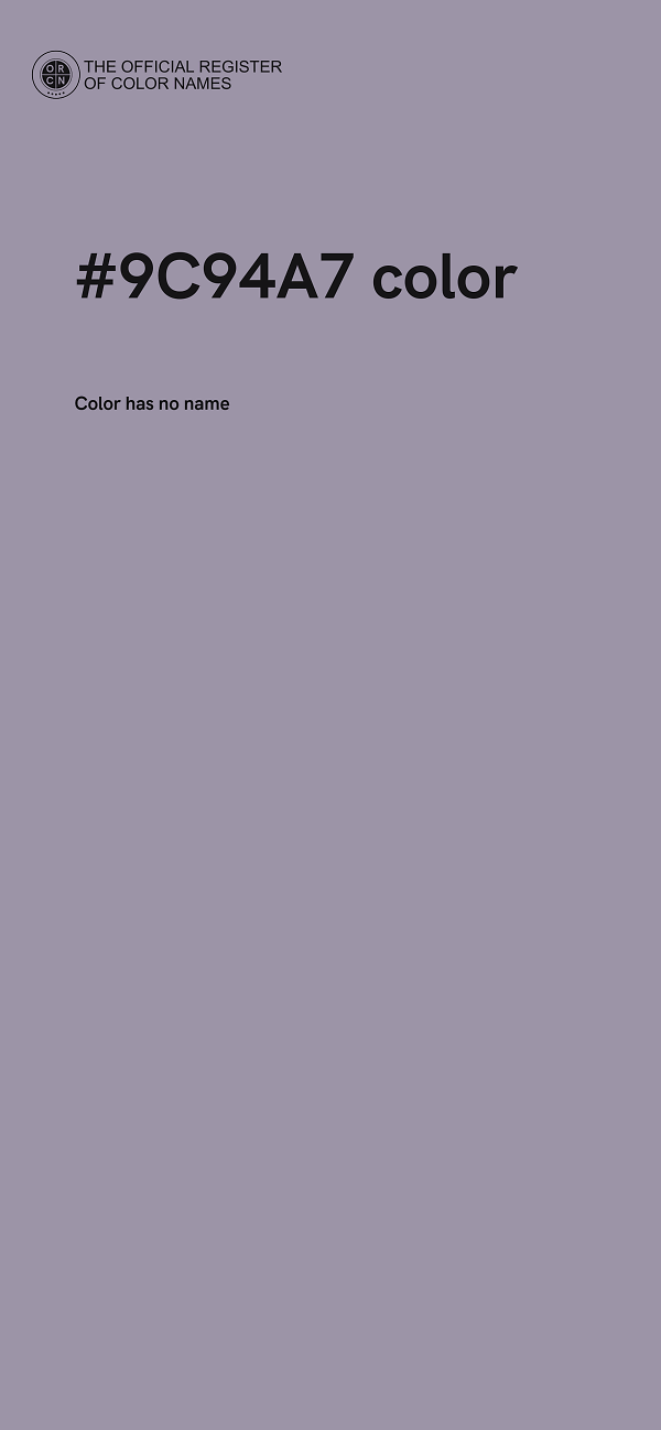 #9C94A7 color image