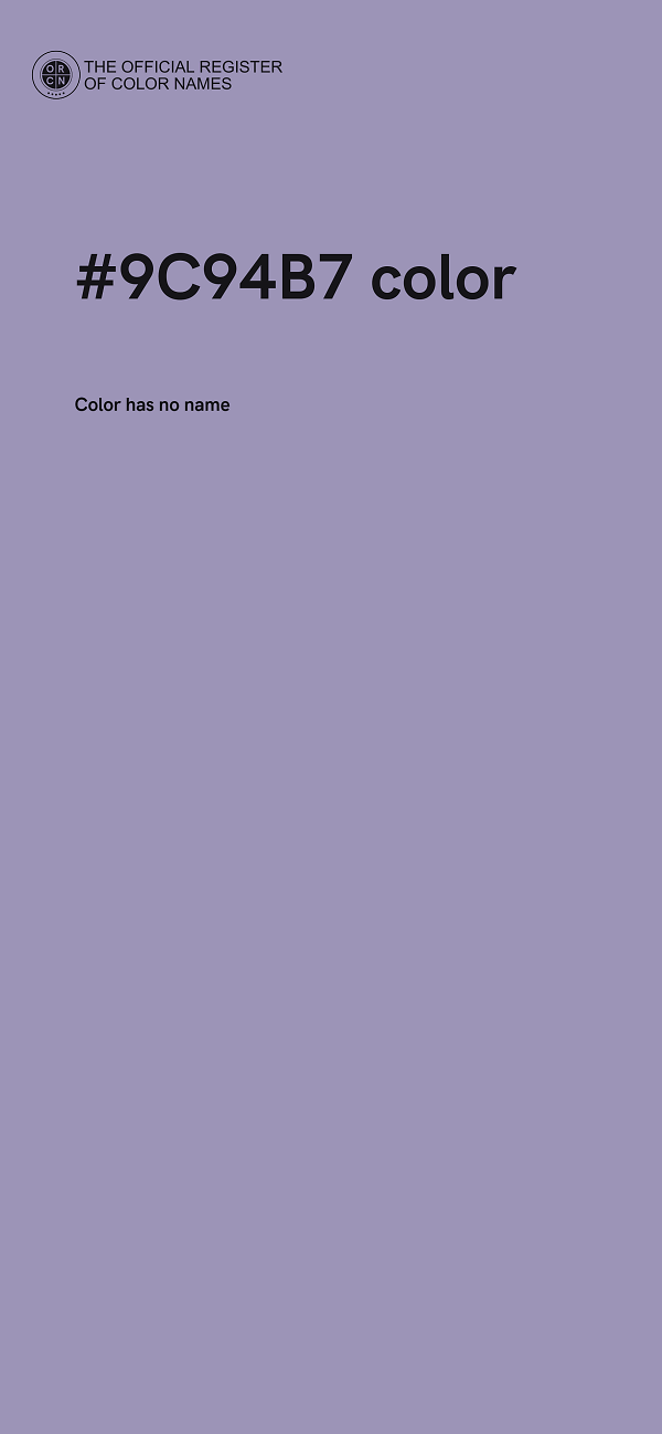 #9C94B7 color image