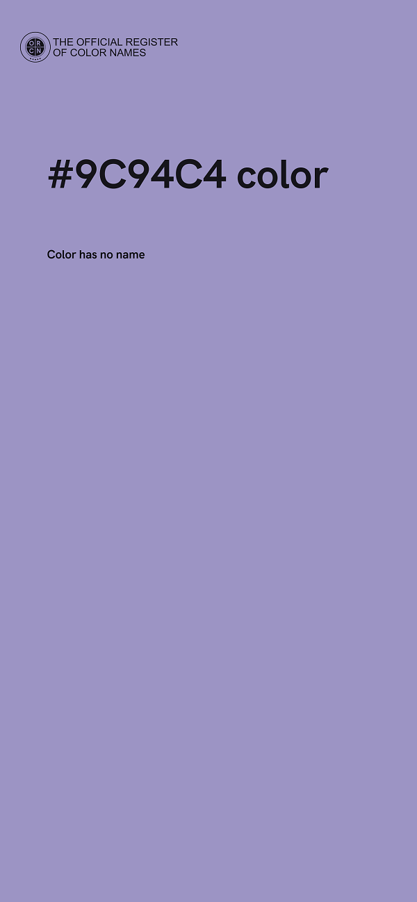 #9C94C4 color image