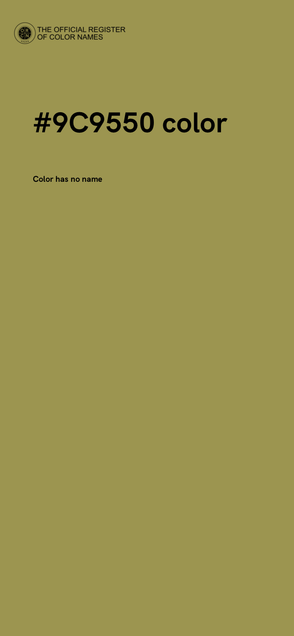 #9C9550 color image