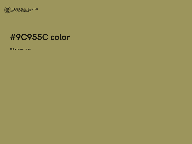 #9C955C color image