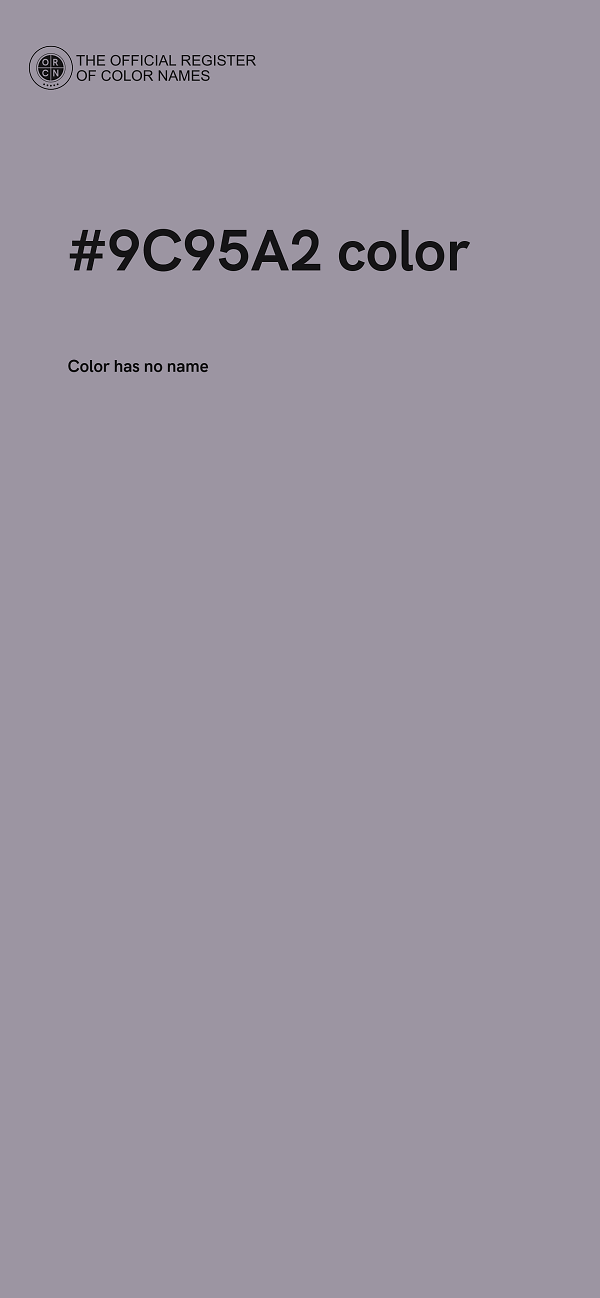 #9C95A2 color image