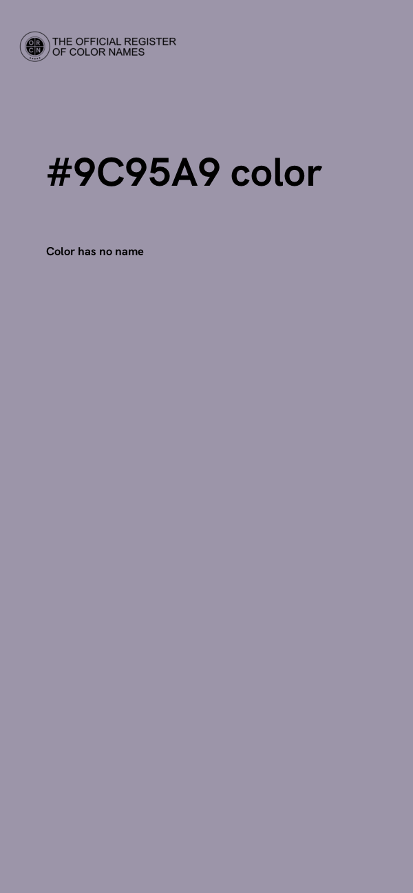 #9C95A9 color image