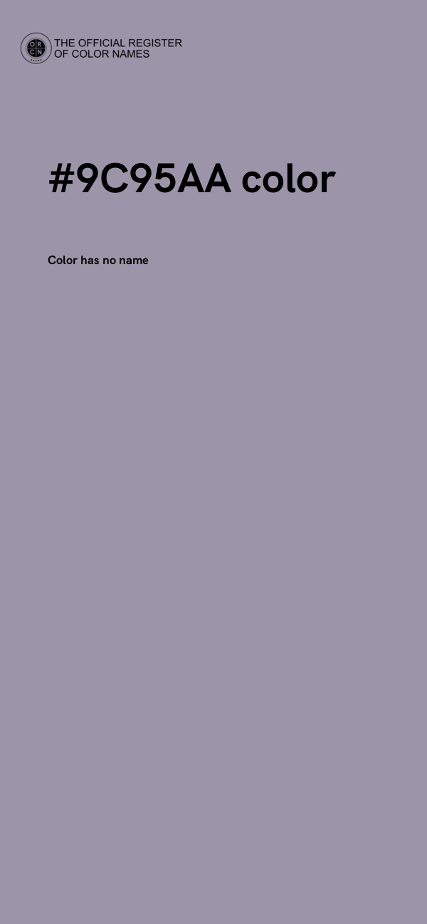 #9C95AA color image