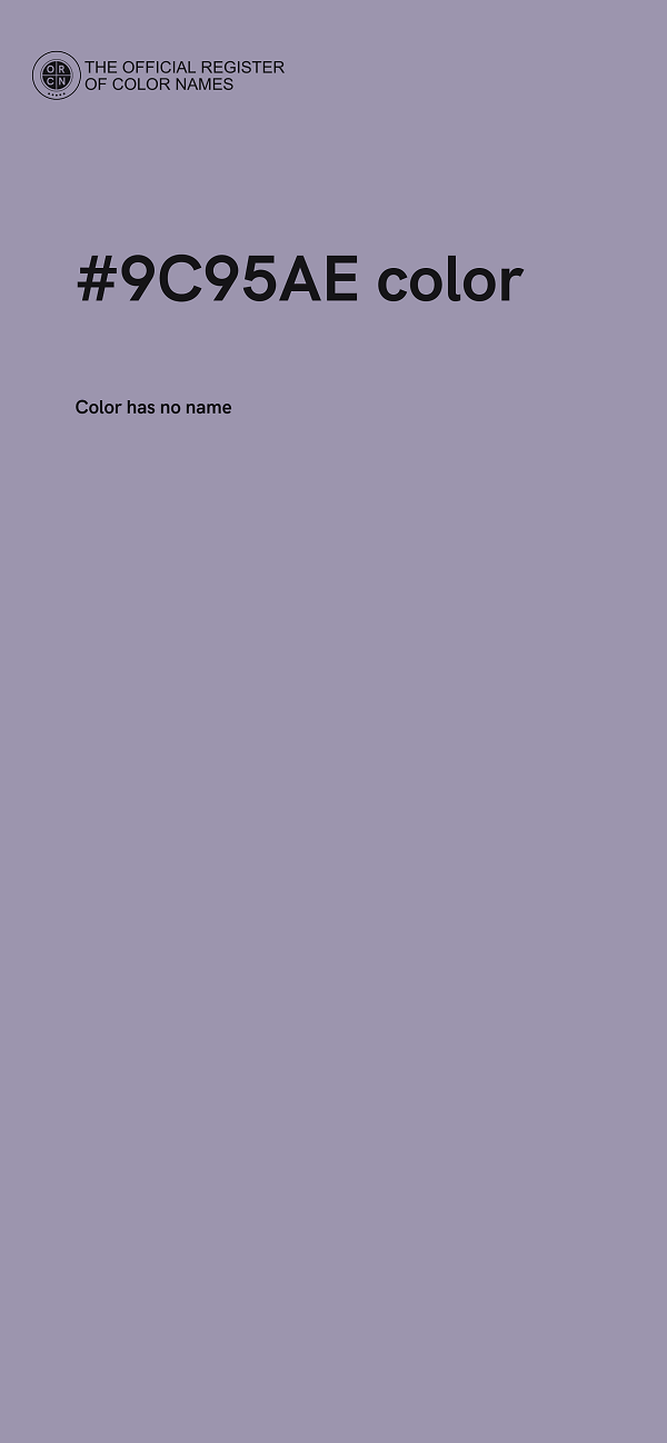 #9C95AE color image