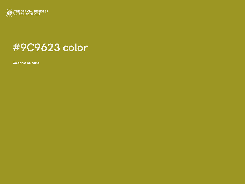 #9C9623 color image