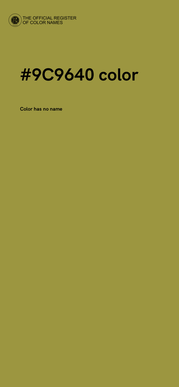 #9C9640 color image