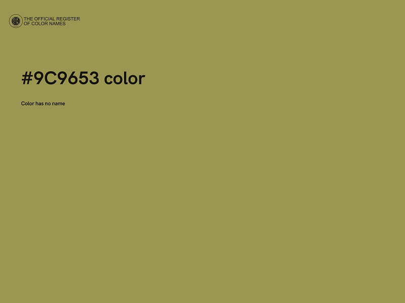 #9C9653 color image