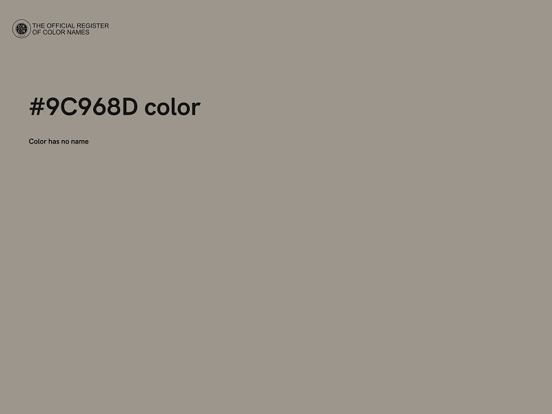 #9C968D color image