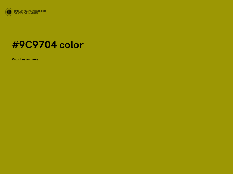 #9C9704 color image