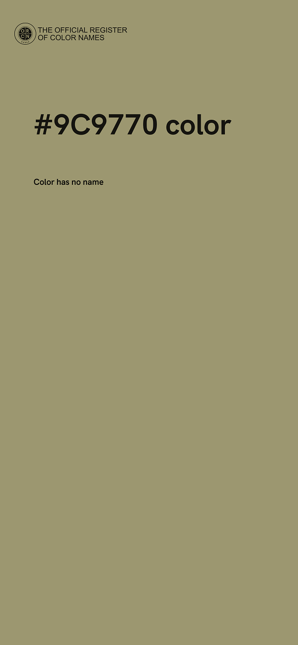 #9C9770 color image