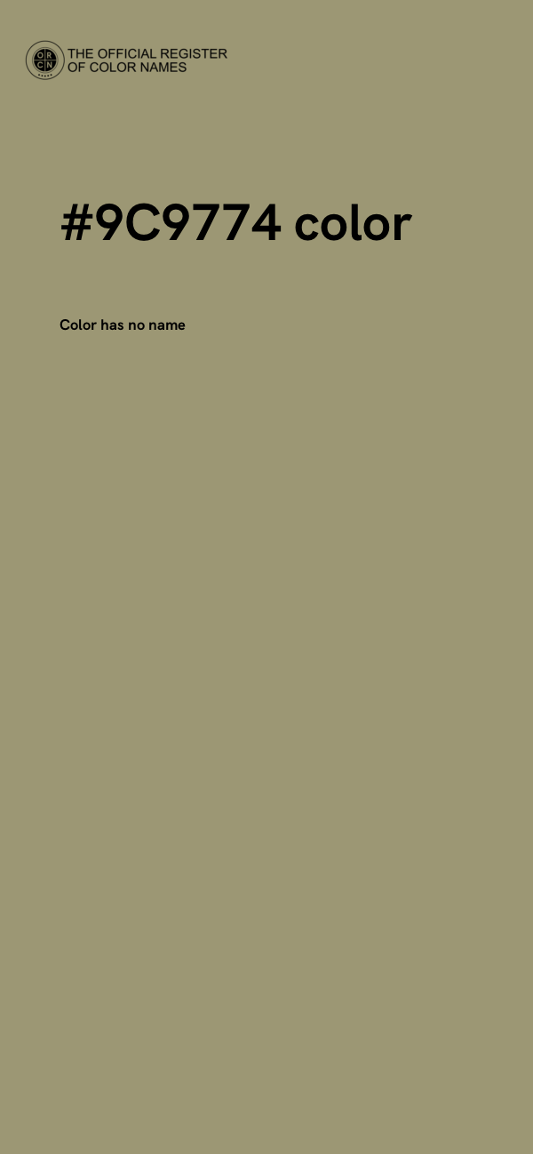 #9C9774 color image