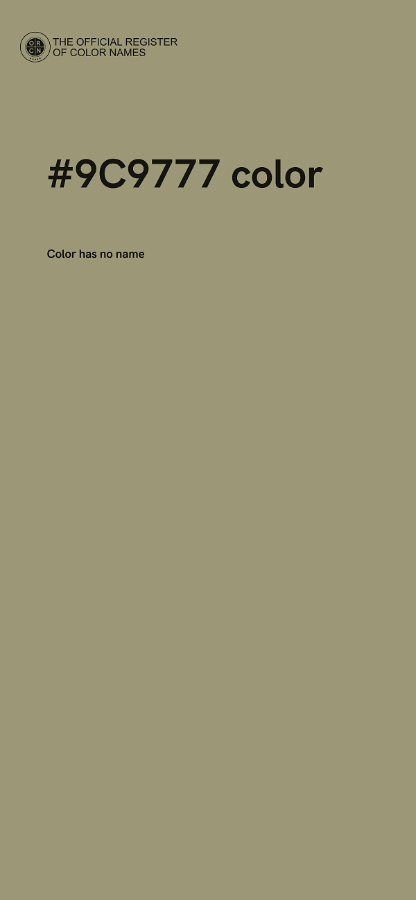 #9C9777 color image
