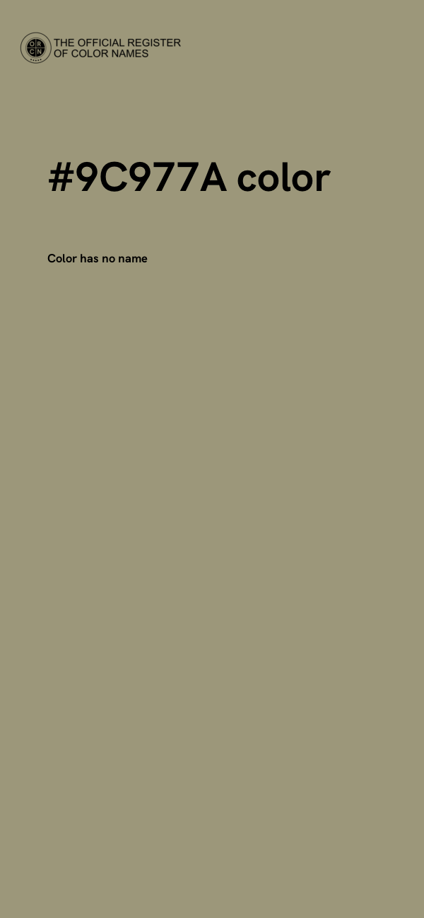 #9C977A color image