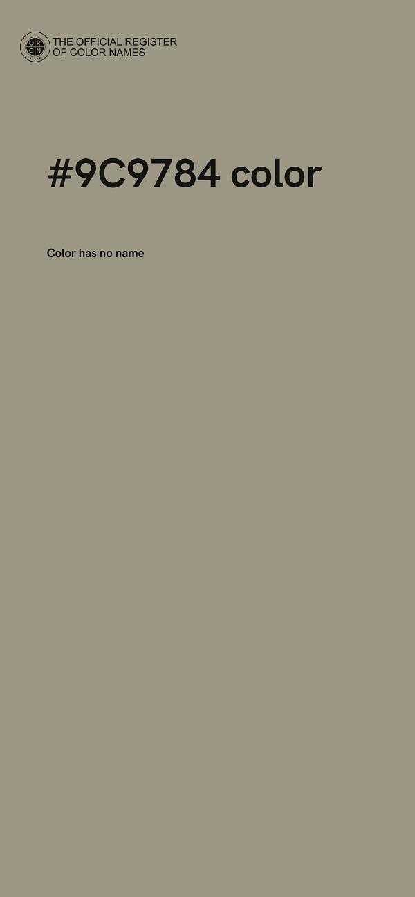 #9C9784 color image