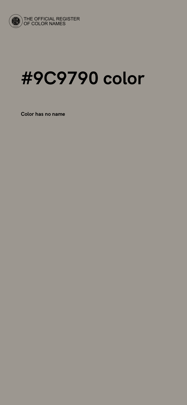 #9C9790 color image