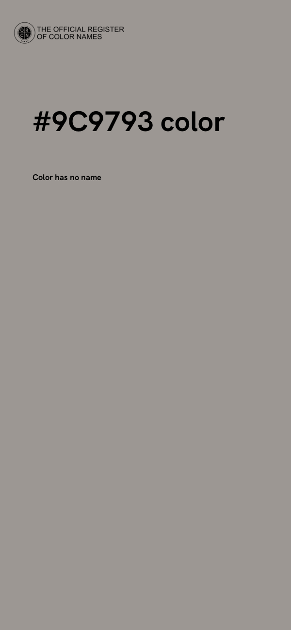 #9C9793 color image