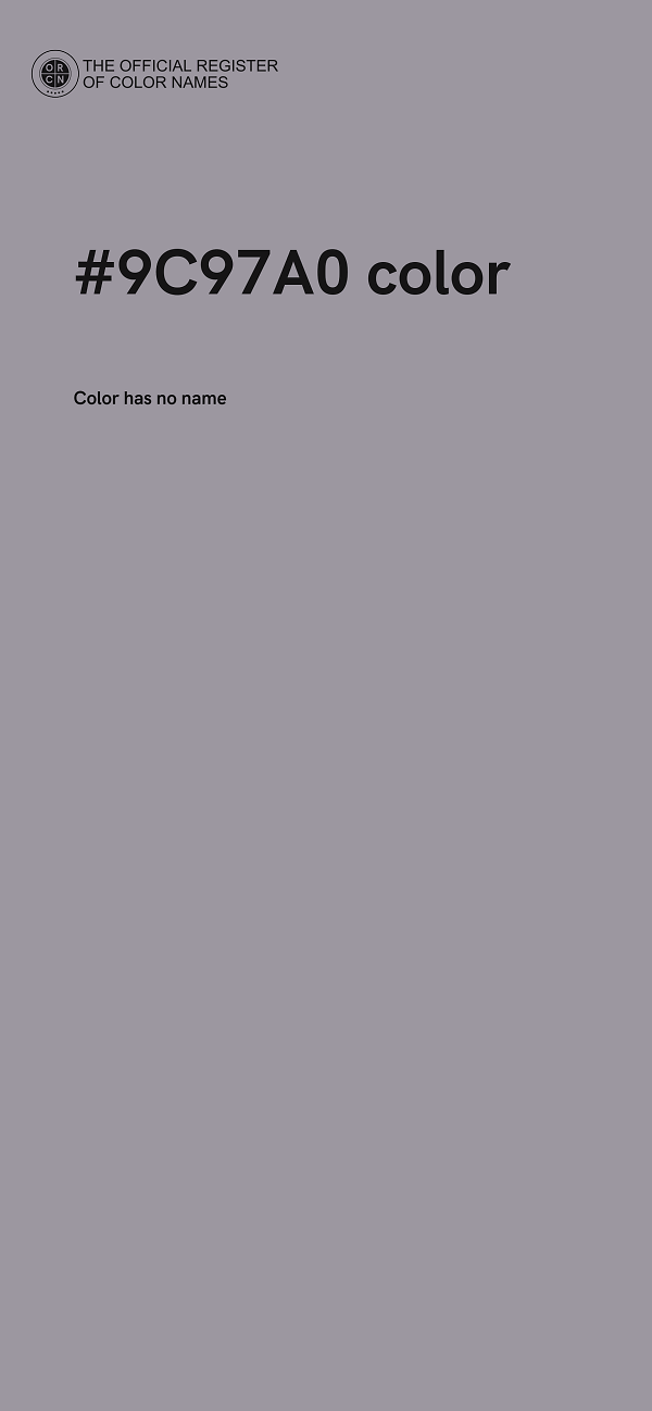 #9C97A0 color image