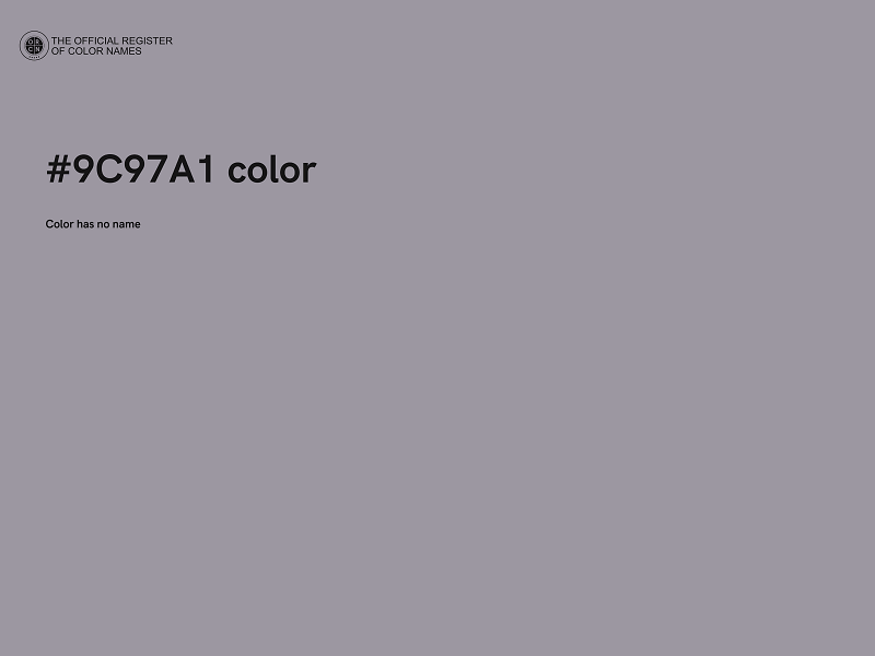 #9C97A1 color image