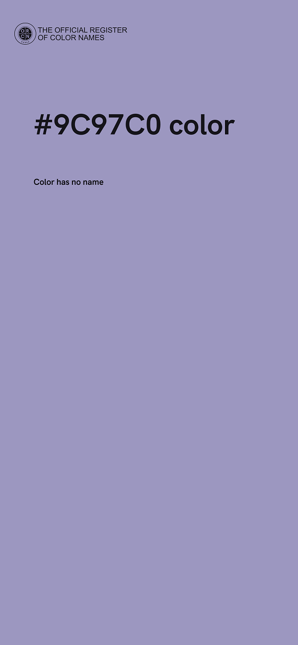 #9C97C0 color image