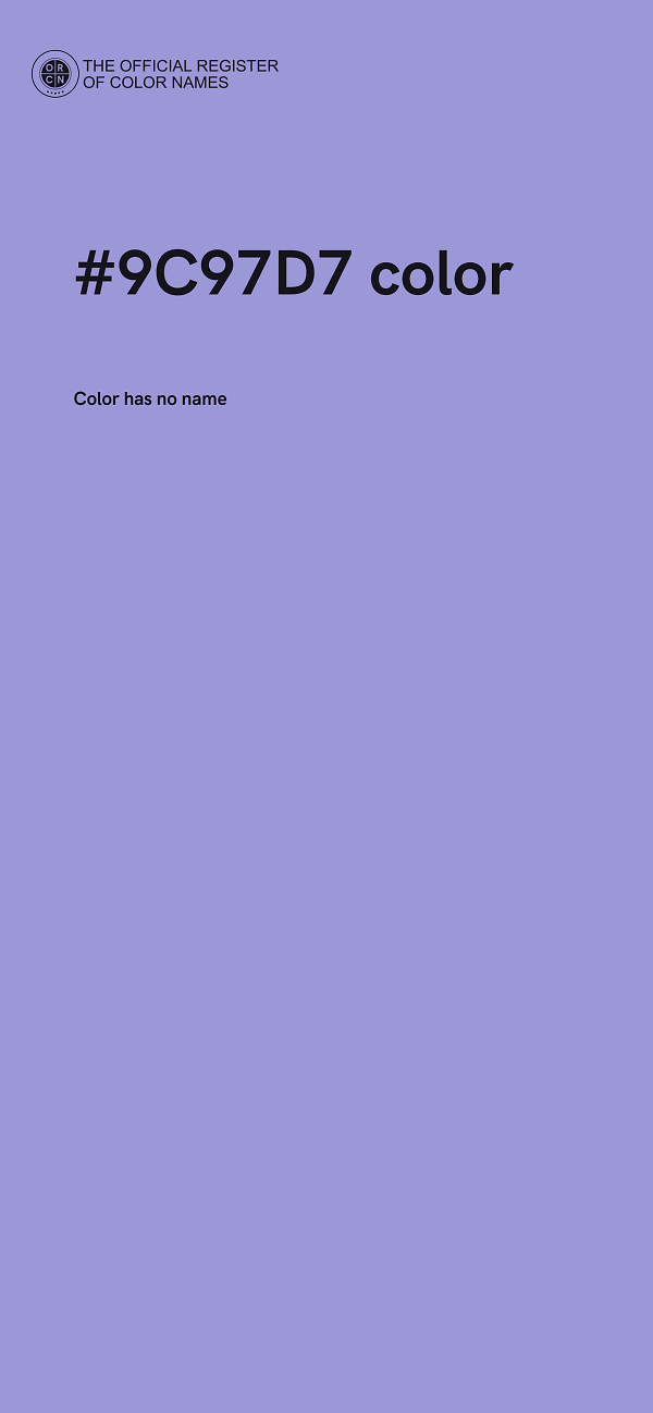 #9C97D7 color image