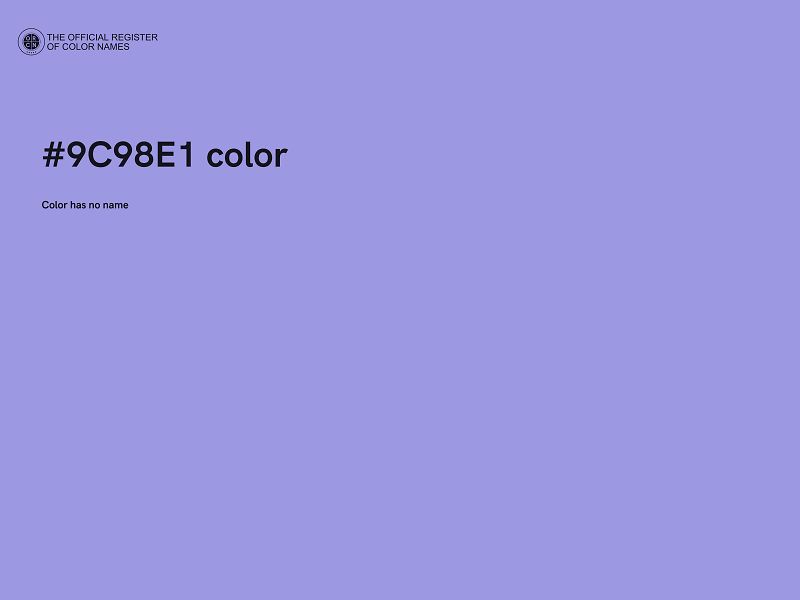 #9C98E1 color image