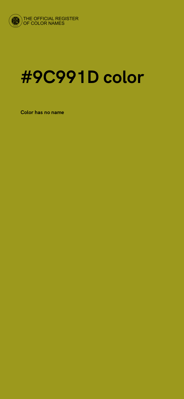 #9C991D color image